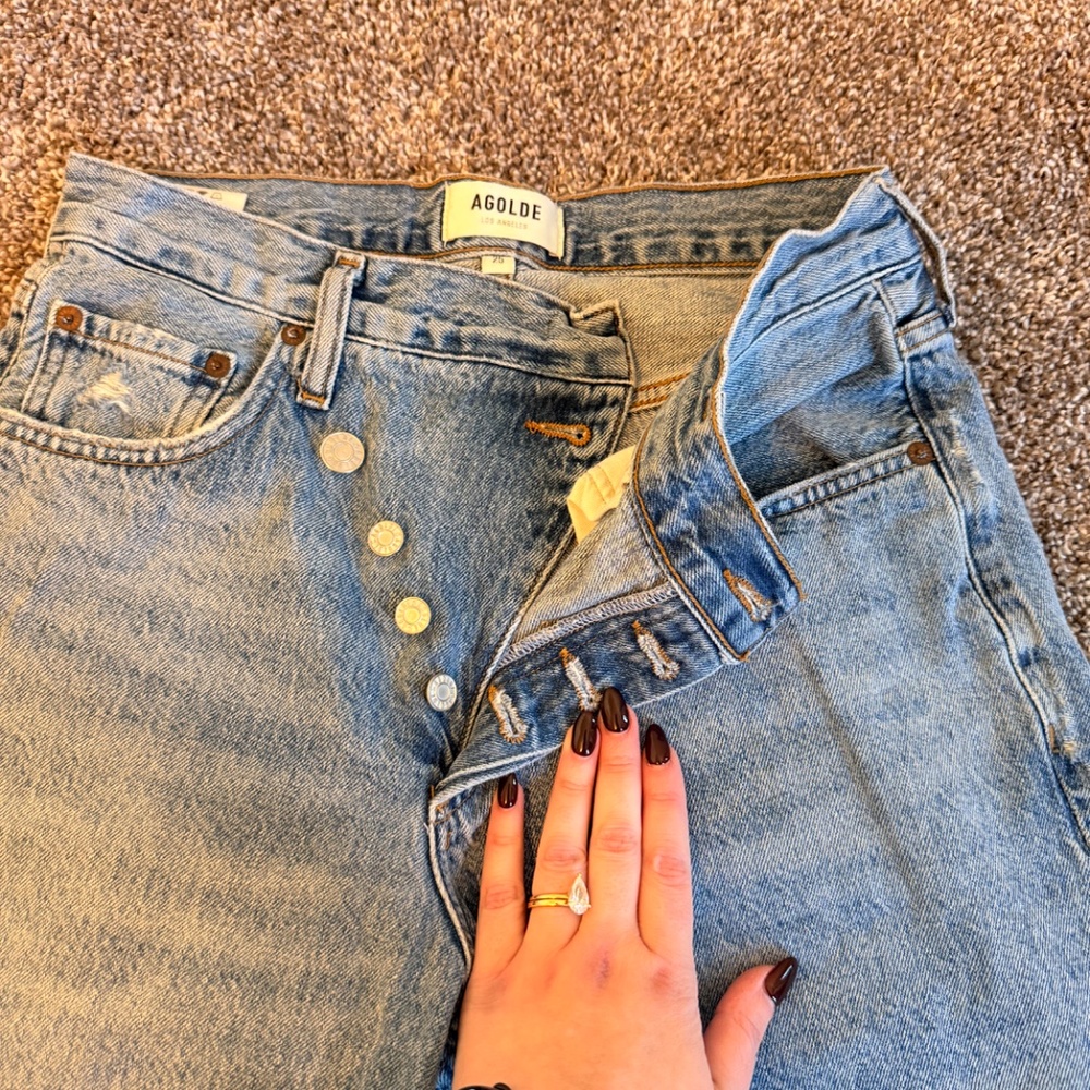 AGOLDE Criss Cross Jeans | Eternal - Picture 4 of 6